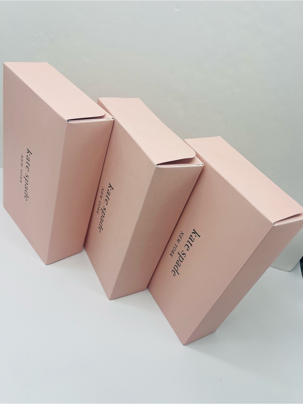 kate spade Pale Pink Branded Gift Boxes - Set of 3 New - Picture 5 of 16